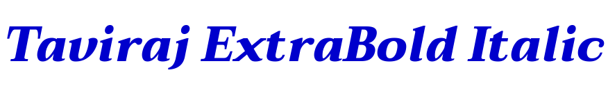 Taviraj ExtraBold Italic шрифт